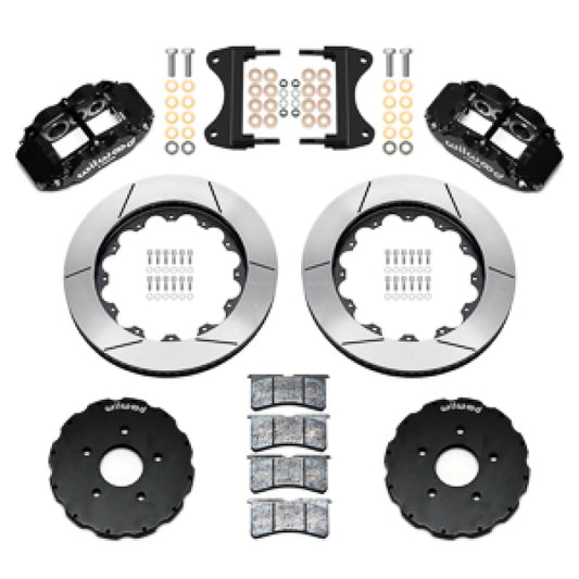 Wilwood 14-19 Chevrolet Corvette C7 Forged Narrow Superlite 6R Front BBK - 14.00 Rotor - Black