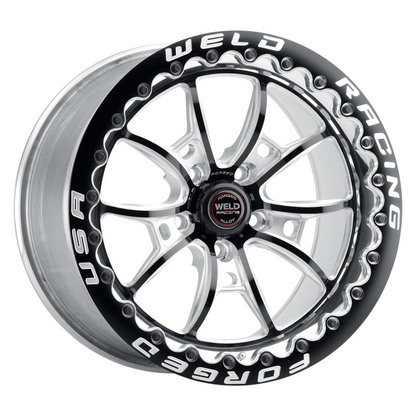 Weld RT-S S80 17x11 / 5x115mm BP / 5.8in BS Medium Pad Black Wheel - Single Beadlock MT
