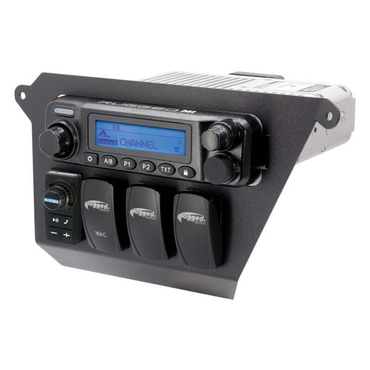 Rugged Radios Honda Pioneer Complete Comm Kit w/ 2-Way Radio/M1 VHF Business Band