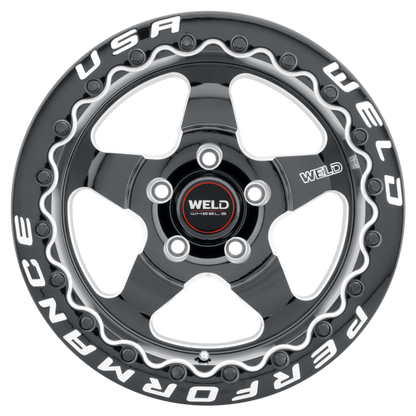 Weld S904 17x10 Ventura Beadlock 5x139.7 ET38 BS7.00 Gloss Black MIL Dia 78.1