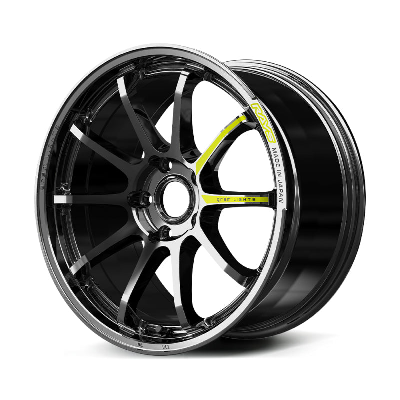 Gram Lights 57NR Limited Edition 18X8.5 +38 5x114.3 Rays Black Metal Coat (RB)