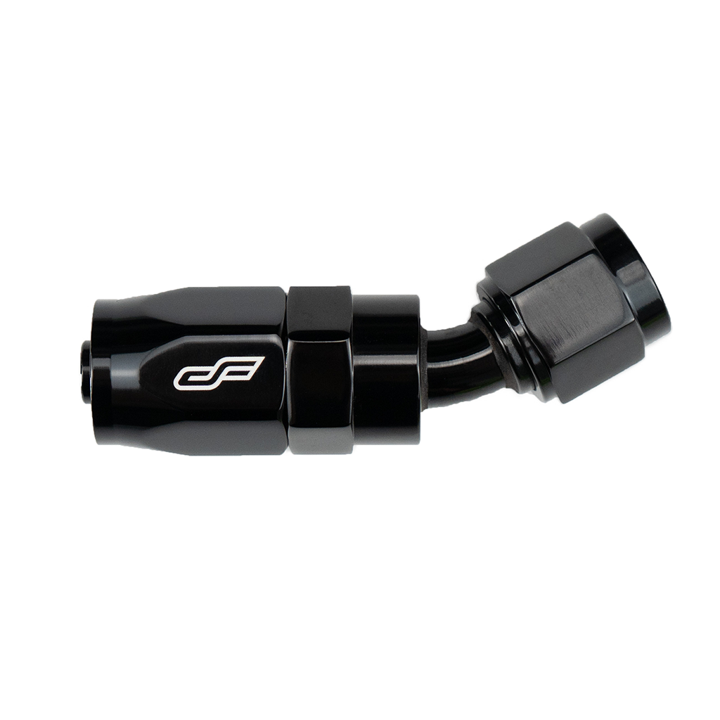 6 30 Degree Hose End Fitting Black 23