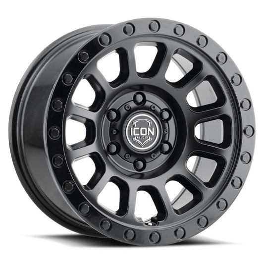 ICON Hulse 18x9 x5 -12mm Offset 4.5in BS Double Black