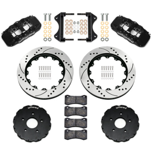 Wilwood 14-19 Chevrolet Corvette C7 AERO6 Front BBK - 14.00 Rotor SRP - Black