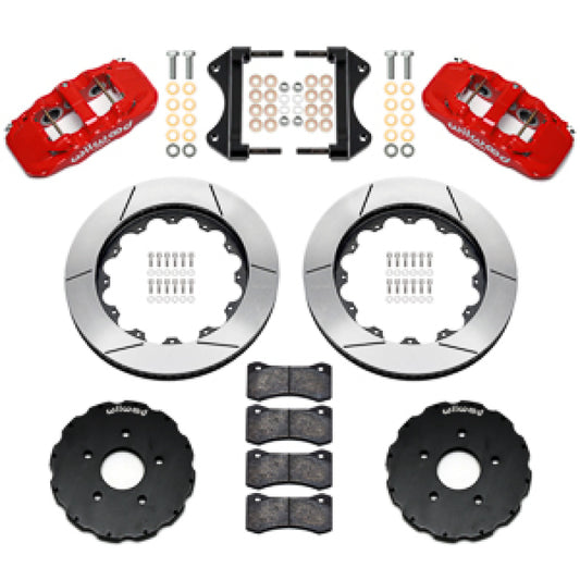 Wilwood 14-19 Chevrolet Corvette C7 AERO6 Front BBK - 14.00 Rotor - Red