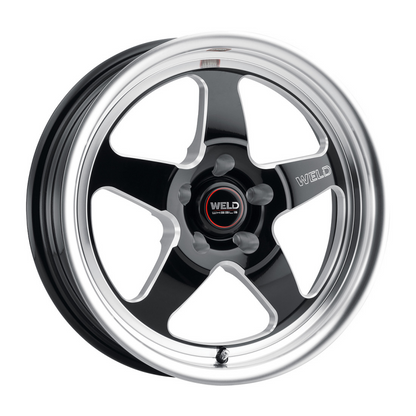 Weld S155 18X8 Ventura Drag 5X115 ET05 BS4.7 Gloss Black MIL Dia 78.1
