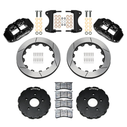 Wilwood 14-19 Chevrolet Corvette C7 Forged Narrow Superlite 6R Front BBK - 13.06 Rotor - Black