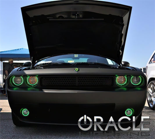 Oracle 08-14 Dodge Challenger LED Fog Light Halo Kit - Amber