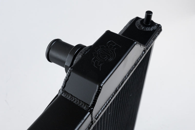 CSF 01-07 Mitsubishi Evo 7/8/9 Full-Slim Radiator w/12in Fan &amp; Shroud/-16AN - Black