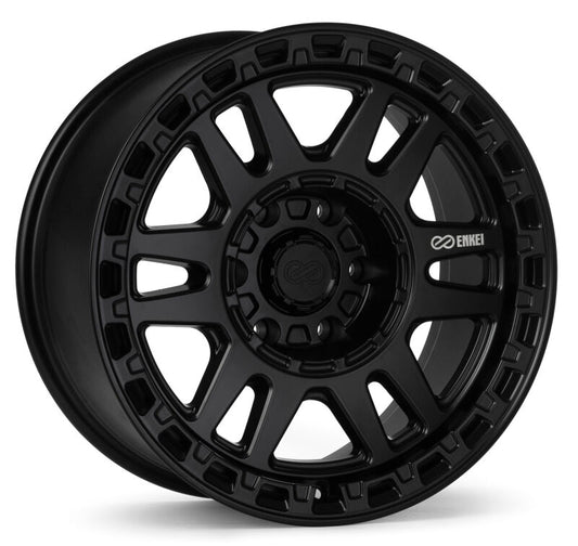 Enkei Trail-Tracker 18x9 / 6x139.7 BP / ET-12 / 106.1mm Bore - Matte Black Wheel