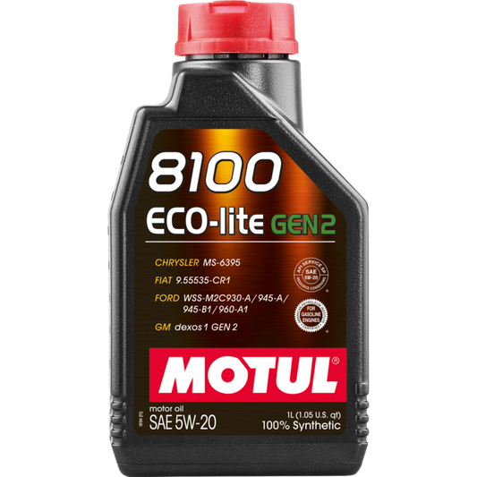Motul 1L Synthetic Engine Oil 8100 Eco-Lite Gen3 5W20
