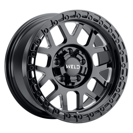 Weld Cinch 20x9 / 5x127 / 5 BS / 87.1 HB - Gloss Black Milled - Non-BL Wheel