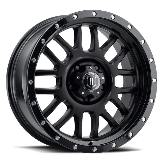 ICON Alpha 20x9 / 6x5.5 / 16mm / 5.625in BS Gloss Black Wheel