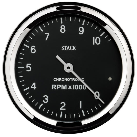 Autometer Chronocentric Tachometer - 80mm Blk - 0-10K RPM