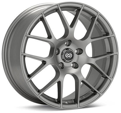 Enkei Raijin 18x8 40mm Offset 5x114.3 Bolt Pattern 72.6 Bore Dia Hyper Silver Wheel