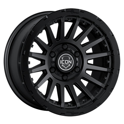 ICON Alloys Recon Pro Satin Black - 18x9 / 6x5.5 / 0mm / 5in BS
