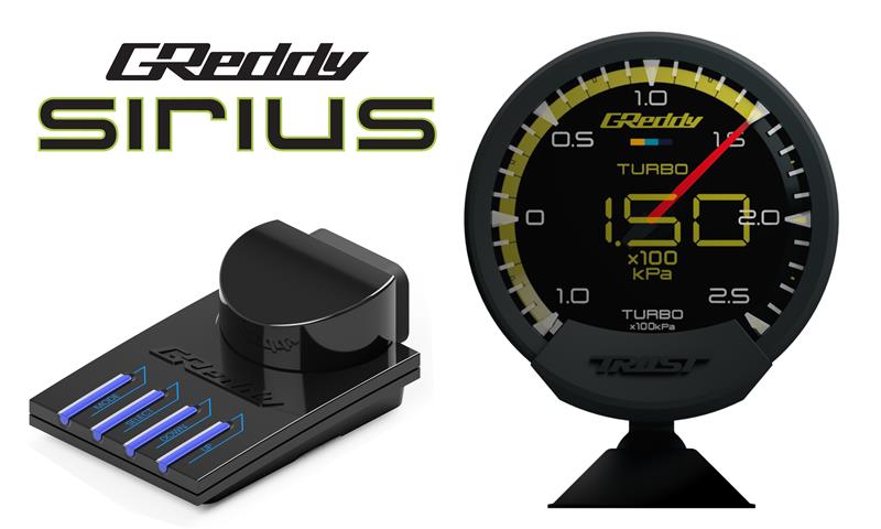 GReddy Sirius Meter - Oil Pressure 0/10.0kPa 74mm Analog Gauge (w/Oil Press Sensor & Harness Set)