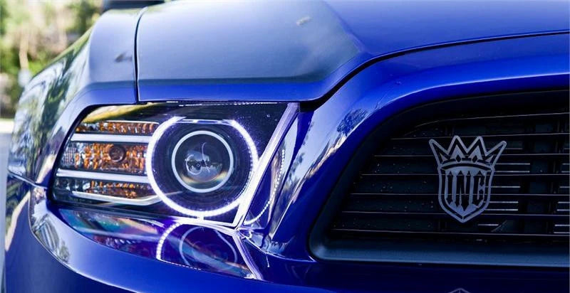 Oracle 13-14 Ford Mustang LED Projector Headlight Halo Kit - Blue