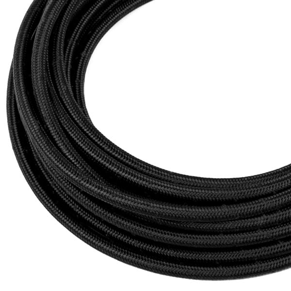 ColorFittings standard black nylon braided hose