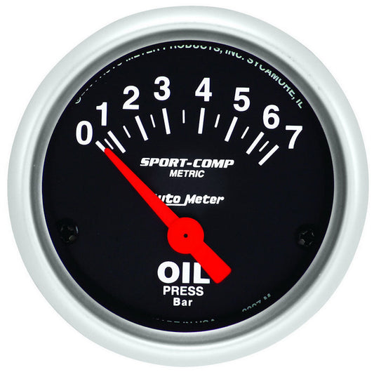 2-1/16 Mini S/C Oil Pressure Gauge - Metric