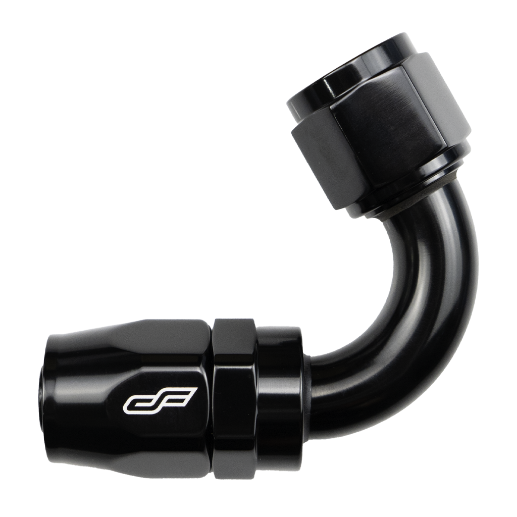 Black 120 Degree Female Hose End