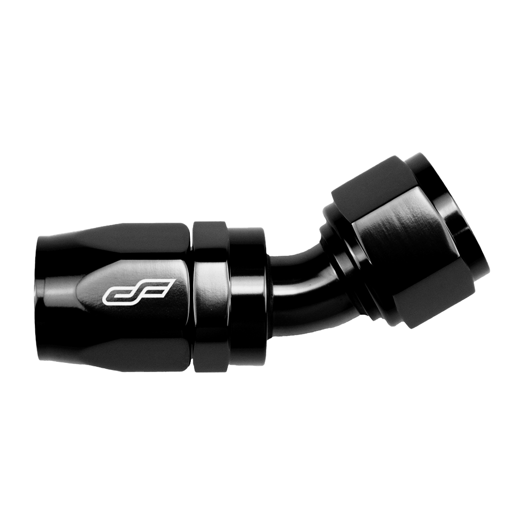 Black 30 Degree Female Hose End