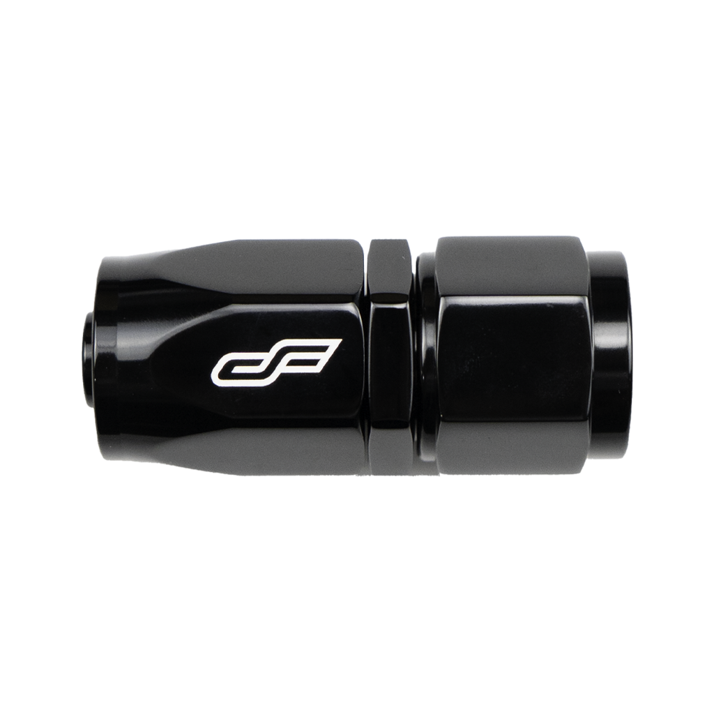 Black Straight Female Hose End