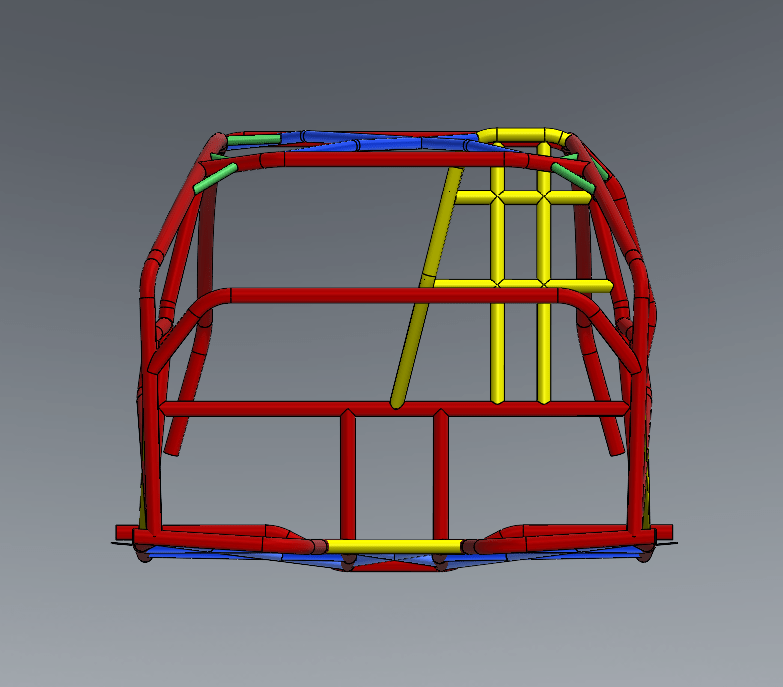 Pontiac GTO SFI 25.3 Tube Chassis Roll Cage Kit — view 2