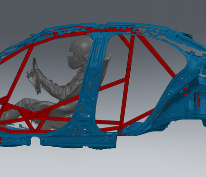 EVO X Rally Spec Chromoly Roll Cage Kit — view 2
