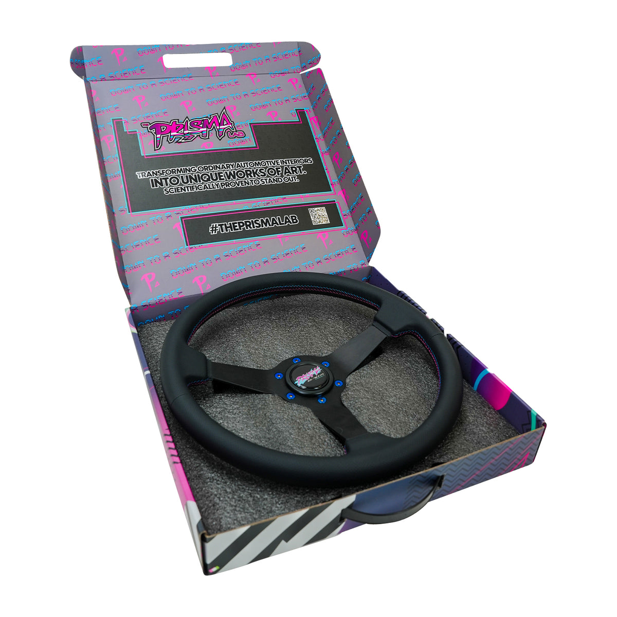 DOWN TO A SCIENCE STEERING WHEEL BLACK