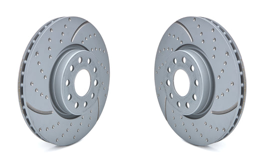 Brake Rotor Kit Turbo Front Volkswagen Golf