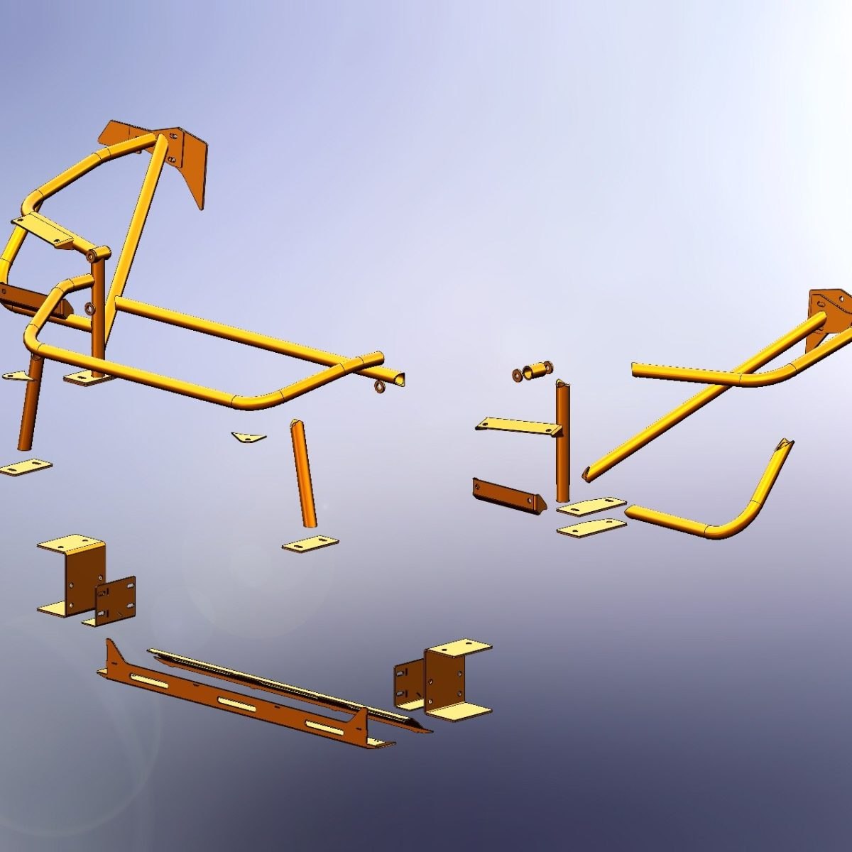 FC RX7 Tube Front and Lower Rad Support — view 2