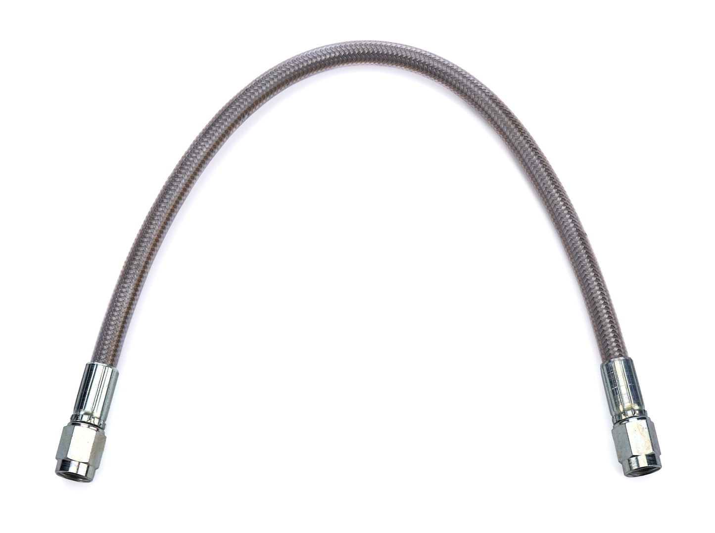 #3 PTFE 12in Hose Clear Cover 3an Female St