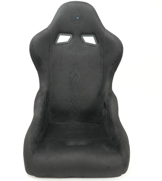 NRG FRP Bucket Seat - Echelon Light Weight - Black Stitching w/ NRG Arrow Embroidery - Large