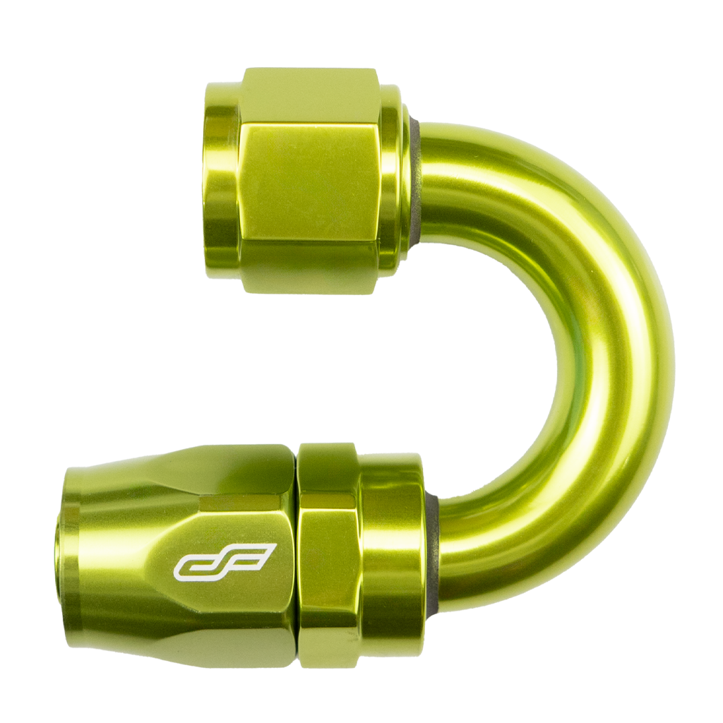 Green 180 Degree Female Hose End