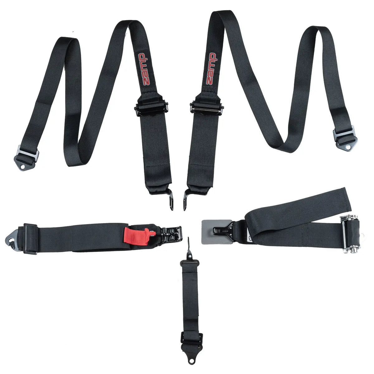 Zamp 3"/2" 5-point Ratchet SFI Seat Harness