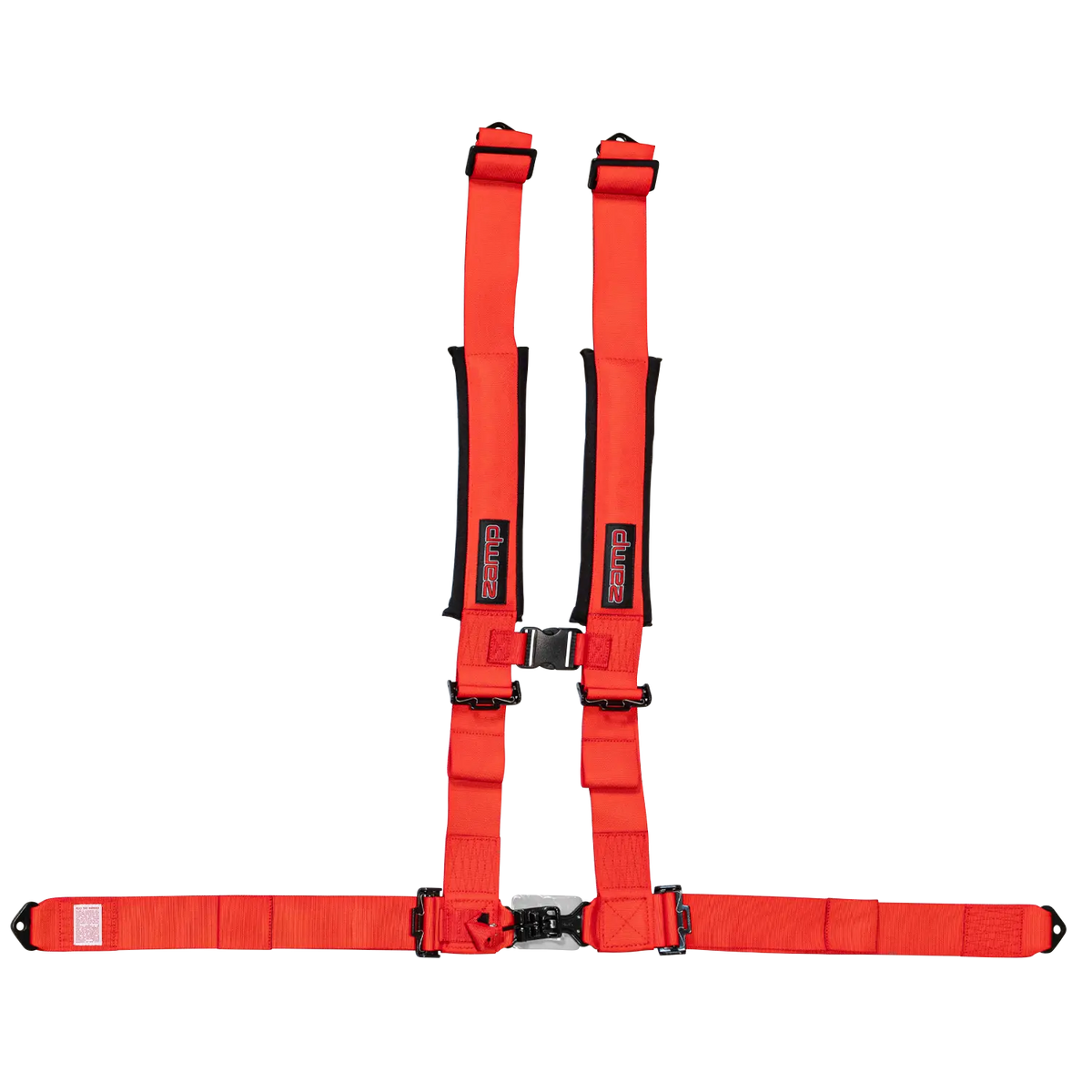 Zamp UTV 4-point Pull Down Seat Harness Red