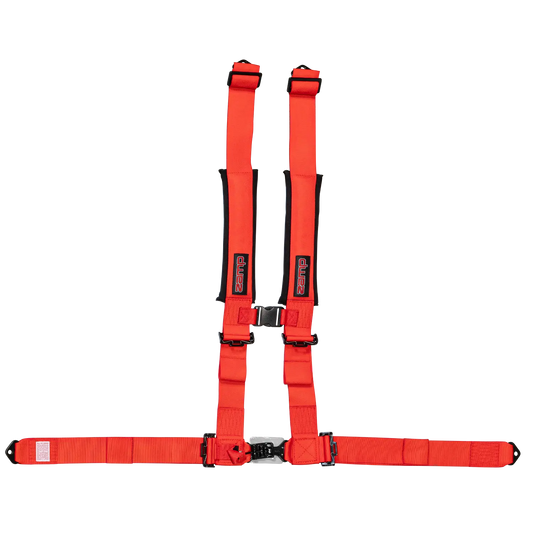 Zamp UTV 4-point Pull Down Seat Harness Red