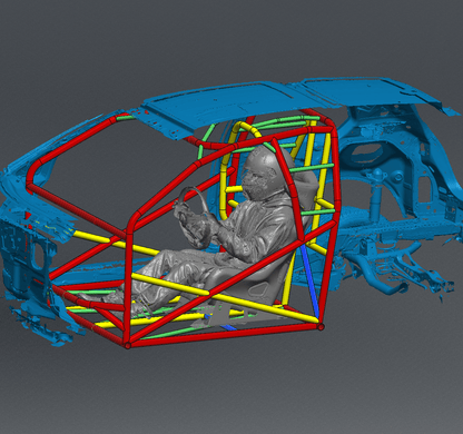 VW Golf MK7 SFI Tube Chassis Roll Cage Kit