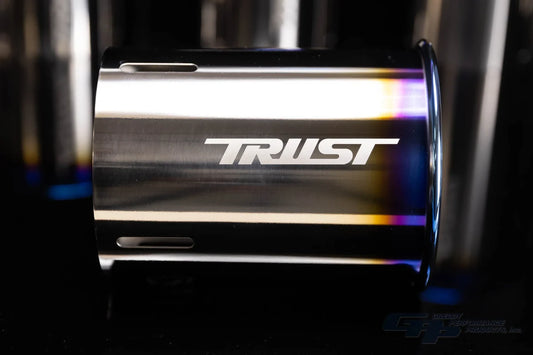 GReddy PE-TR Rolled Tip-Burnt-Ti L 160mm x 115mm
