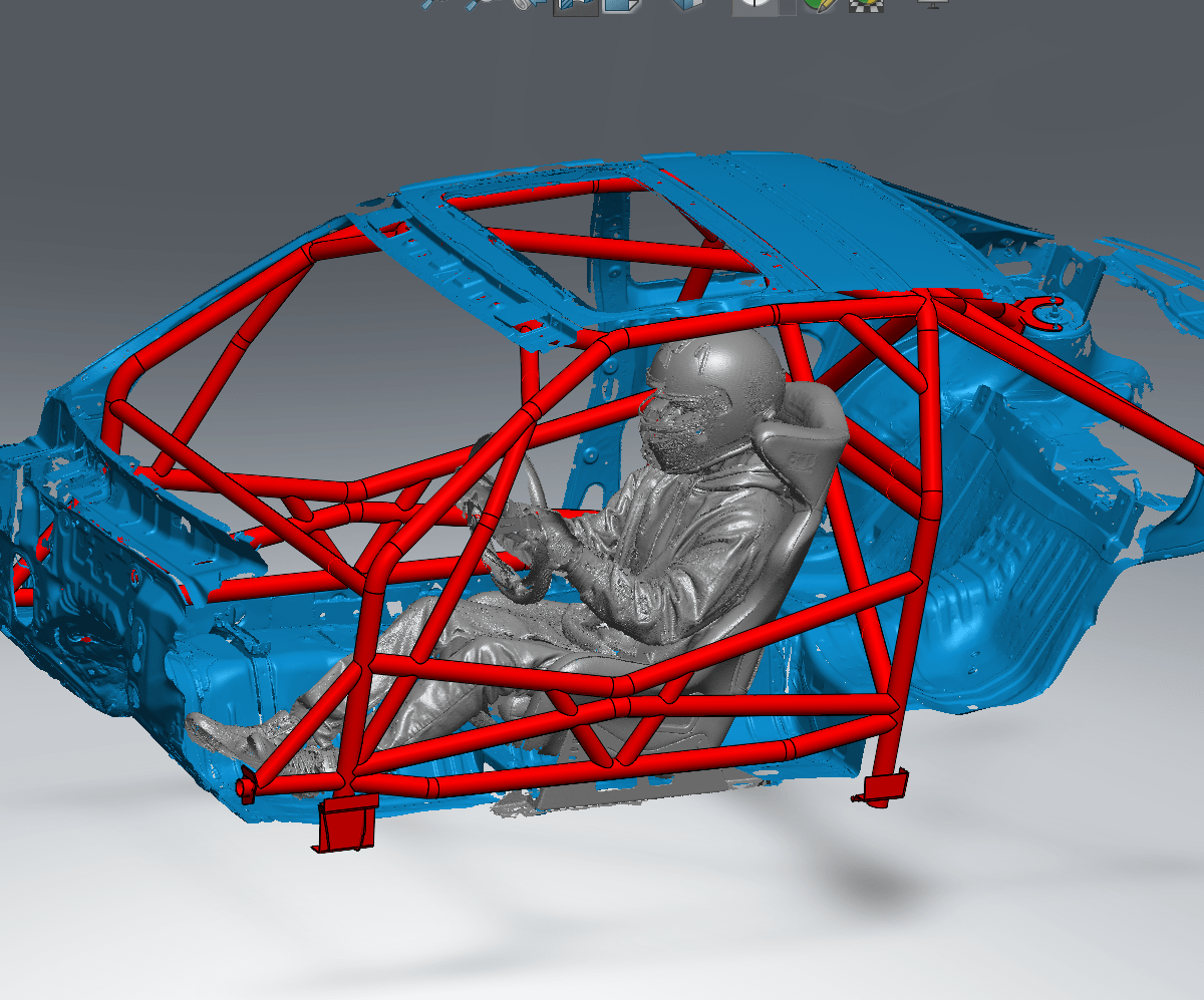Custom R33 FD Spec 1.75 x .120 Roll Cage — view 2