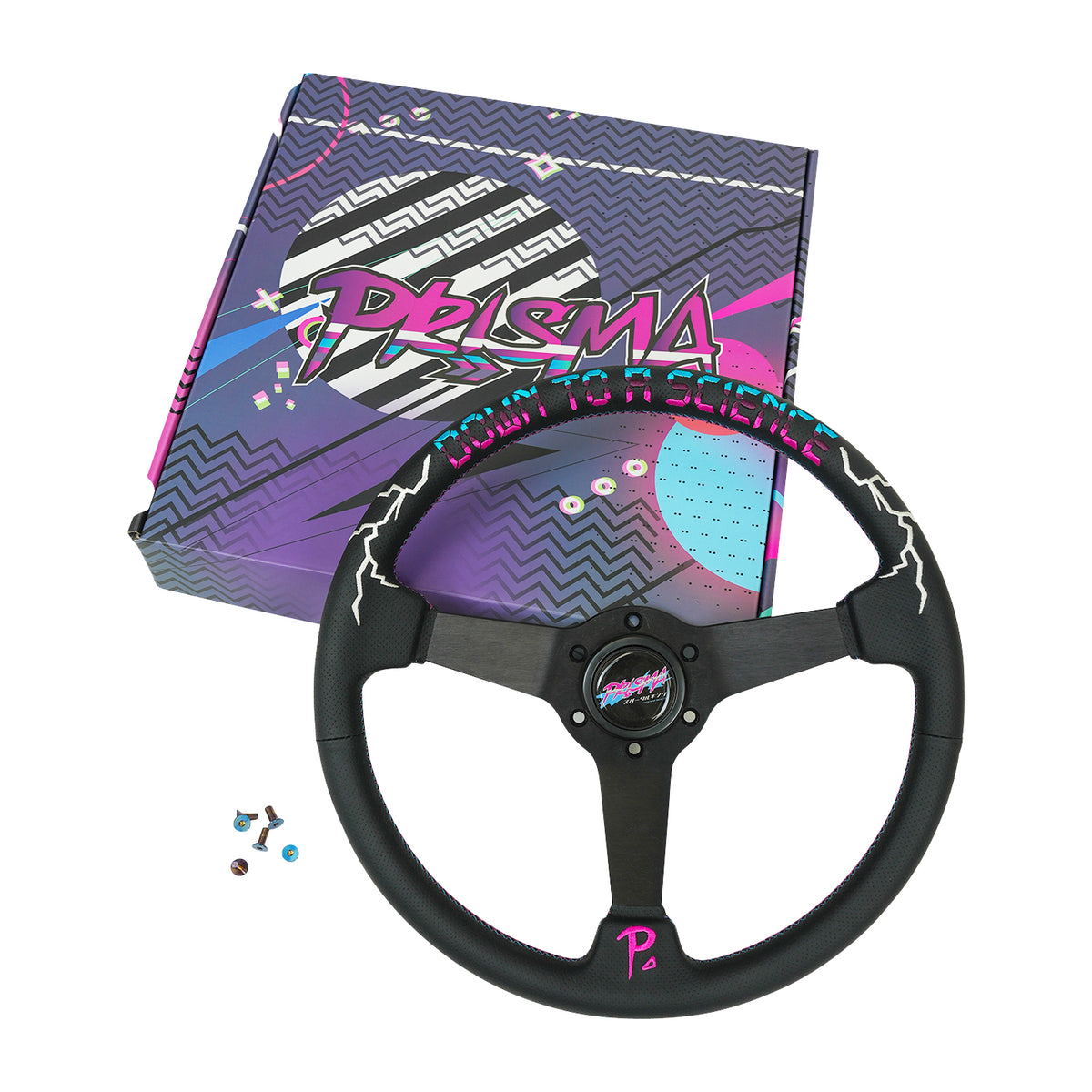 DOWN TO A SCIENCE STEERING WHEEL RETRO