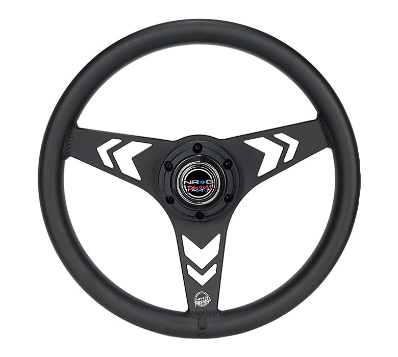 ALUMINUM STEERING WHEELS - ARROW CUTOUT BLACK