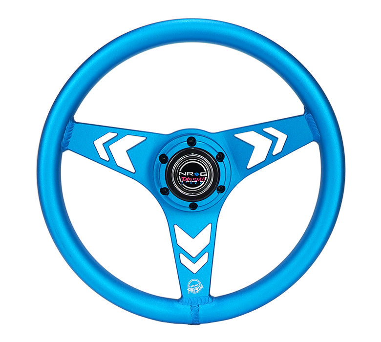 ALUMINUM STEERING WHEELS - ARROW CUTOUT BLUE