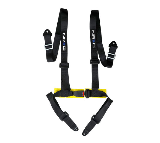 NRG 4 Point Seat Belt Harness / Buckle Lock- Black