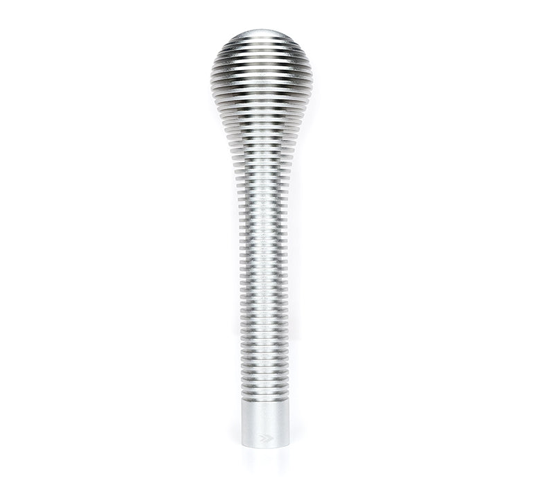 HEAT SINK SHIFT KNOB- BUBBLE HEAD LONG SILVER