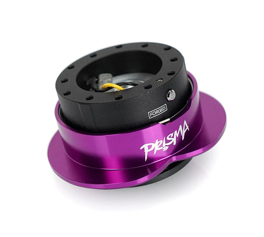 NRG Heart Quick Release Kit Gen 143 - Black Body / Purple Heart Ring