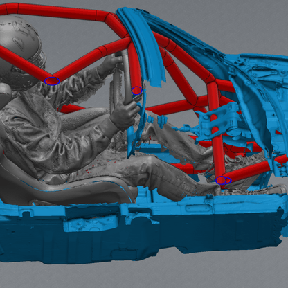 S2000 Road Race Spec Roll Cage Kit — view 2