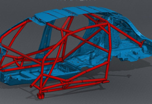 FL5 Civic Type R Road Race Spec Roll Cage Kit — view 2