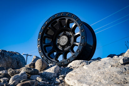 ICON Hulse 18x9 6x135 6mm Offset 5.25in BS Double Black